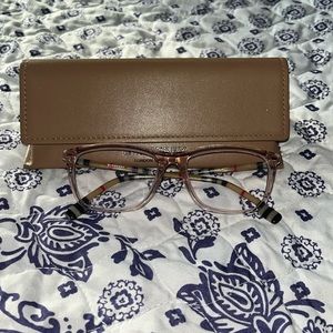 Burberry frames with leather case